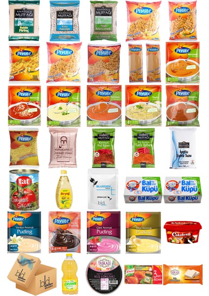Ramazan Paketi Kumanya Ezrak Gıda Yardım Kolisi 35 Parça 52 nolu Paket