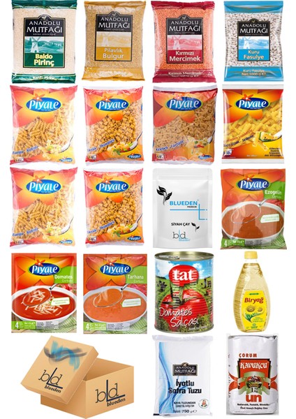 Kumanya Yardım Hediye Paketi 18 Parça 124 Nolu Paket