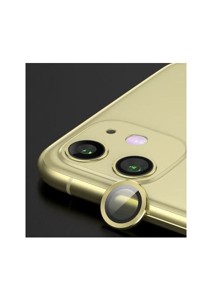 Apple Iphone 12 Mini Uyumlu Camera Lens Screen Protector Sarı