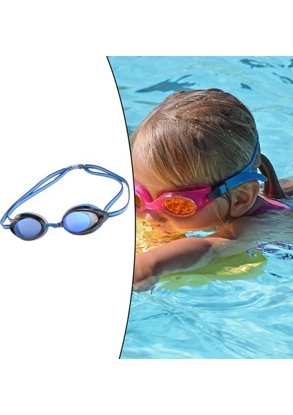 Yüzme Gözlük Anti Sis Erkekler Kadınlar Için Yetişkin Gözlük Ayarlanabilir Kayış Gökyüzü Mavi (Yurt Dışından) modelleri