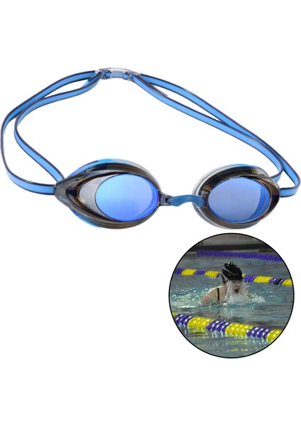 Yüzme Gözlük Anti Sis Erkekler Kadınlar Için Yetişkin Gözlük Ayarlanabilir Kayış Gökyüzü Mavi (Yurt Dışından) fırsatları
