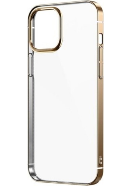 iPhone 13 Mini Kılıf Dört Köşe Renkli Pixel Kapak Gold