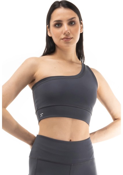 The Step Sports Straight Kadın Crop Tek Omuz Spor Büstiyer