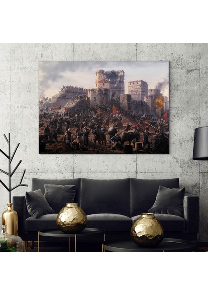 Istanbulun Fethi Kanvas Tablo