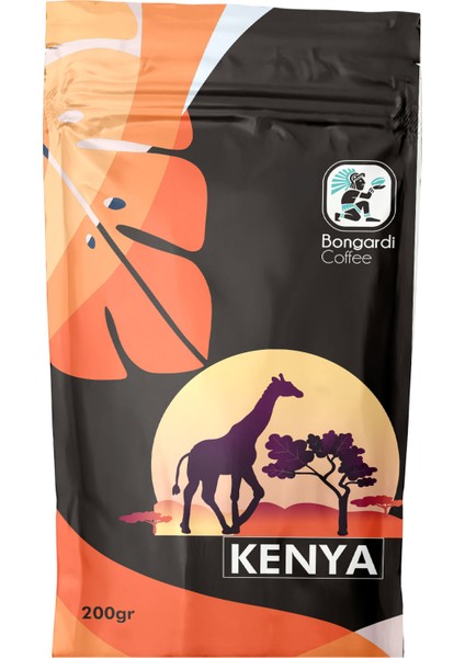 Bongardi Coffee  Kenya Yöresel Filtre Kahve 200 gr Öğütülmüş