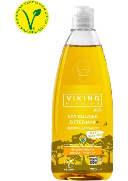 Premium Bulaşık Deterjanı Kırmızı Orman Meyveli 750 ml + Nergis Bergamot 750 ml 2'li