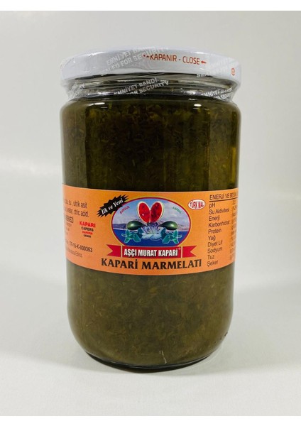 Aşçı Murat Kapari Kapari Marmeladı (PATENTLİ) 1000 gr.