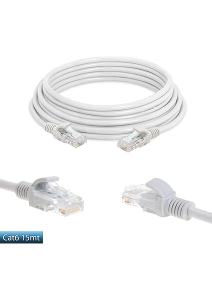 Cat6 Patch Network Ethernet Kablo 15MT