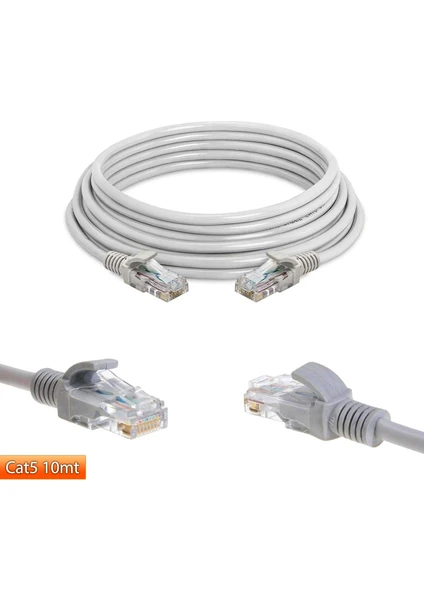 Cat5 Patch Network Ethernet Kablo 10MT