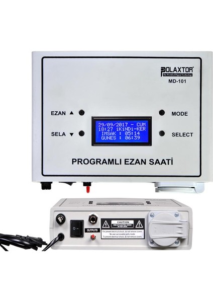 Ezan Saati Programlı 7 Farklı Ezan Yerli Polaxtor MD-101