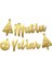 Mutlu Yıllar, Metalik Altın Banner - 2.10 mt 4
