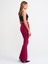 7962 Ispanyol Paça Pantolon-Magenta 1