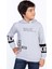 Toontoy Erkek Çocuk Kapşonlu Kolları Garnili Sweatshirt 1
