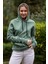 Kapüşonlu Sweatshirt Kanguru Cepli Yesil 3