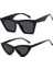 2’li <b>Cat Eye Dörtgen Güneş Gözlüğü (Siyah)</b><b> <b> Cat Eye Oval Güneş Gözlüğü (Siyah)</b><b> 1