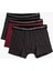 Pamuklu 3'lü Basic Boxer Seti 1