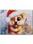 Cakapuzzle Posta Kutusunun Üzerindeki Köpek ve Karlar 120 Parça Puzzle Yapboz Mdf (Ahşap) 1