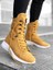 600 Bağcıklı Camel Sarı Boksör Unisex Spor Postal Bot 3