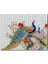 Cakapuzzle Tavuskuşları ve Çiçekler Dijital Çizim 120 Parça Puzzle Yapboz Mdf (Ahşap) 1