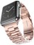 Apple Watch Uyumlu 38-40MM Krd5 Klasik Metal Rose Gold Kordon 1