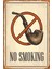 Vintage Ahşap Poster No Smoking 1
