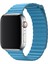 Apple Watch Uyumlu 42-44MM Krd6 Deri Bükme Kordon Mavi 1