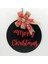 Yılbaşı Süsleri Marry Christmas Kapı Süsü - Siyah 16167 1
