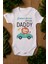 Erkek Beyaz Bebek Daddy Baskılı Çıtçıtlı Body 5022 1