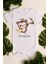 Beyaz Bebek Maymun Baskılı Çıtçıtlı Body 5019 1