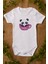 Bebek Cup Panda Baskılı Beyaz Çıtçıtlı Body 5034 1