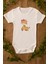 Kız Bebek Zürafa Baskılı Ekru Çıtçıtlı Body 5046 1