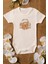 Kız Bebek Baby Ayı Baskılı Ekru Çıtçıtlı Body 5038 1