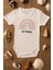 Rainbow Be Happy Organik Baskılı Ekru Çıtçıtlı Body Zıbın 5059 1