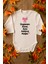 Kız Bebek Üzgünüm Anne Yazılı Organik Baskılı Uzun Kollu Ekru Çıtçıtlı Body / Zıbın 8001 1