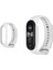 Xiaomi Mi Band 3 4 5 6 Uyumlu Silikon Akıllı Saat Kordonu Beyaz 1