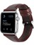 Apple Watch Uyumlu 38-40MM KRD10 Deri Kordon Bordo 1