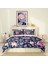 Premium Luxury Çift Kişilik Nevresim Takımı 3D Pamuk Saten Purple Paisley 2