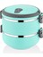 Freshbox 2 Katlı Sefer Tası Yemek Termosu (Turkuaz) 1