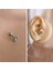 Cerrahi Çelik Küçük Papatya Piercing Gümüş Rengi 1