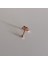 Cerrahi Çelik CC Logo Piercing-Helix-Tragus-Lobe Gül Altın Rengi-Ölçüleri Kalınlık 1mmXBar Uzunluğu 6mm1 adet 2