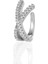 Zirkon Taşlı x Earcuff Gümüş Rengi 1