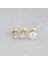 Zirkon Taşlı Üçlü Piercing Set Gümüş Rengi 1