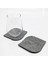 Bardak Altlığı Keçe Oval Köşe - Gri 61039 1