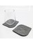 Bardak Altlığı Keçe Oval Köşe - Gri 61039 2