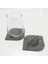 Bardak Altlığı Keçe Oval Köşe - Gri 61049 1