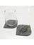 Bardak Altlığı Keçe Oval Köşe - Gri 61049 2