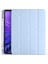 Samsung Galaxy Tab S7 Fe Lte T730 T735 T737 Kılıf Kalem Bölmeli Trifolding Case Mavi 1