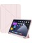 Samsung Galaxy Tab S7 Fe Lte T730 T735 T737 Kılıf Kalem Bölmeli Trifolding Case Rose Gold 1