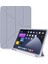 Samsung Galaxy Tab S7 Fe Lte / S7 Plus / S8 Plus T730 T735 T737 Kılıf Kalem Bölmeli Trifolding Case Mor 1