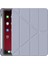 Samsung Galaxy Tab S7 Fe Lte / S7 Plus / S8 Plus T730 T735 T737 Kılıf Kalem Bölmeli Trifolding Case Mor 2